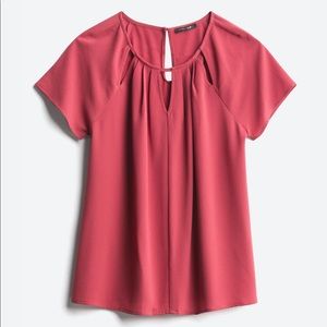 Cutout Detail Blouse, size small petite, NWT